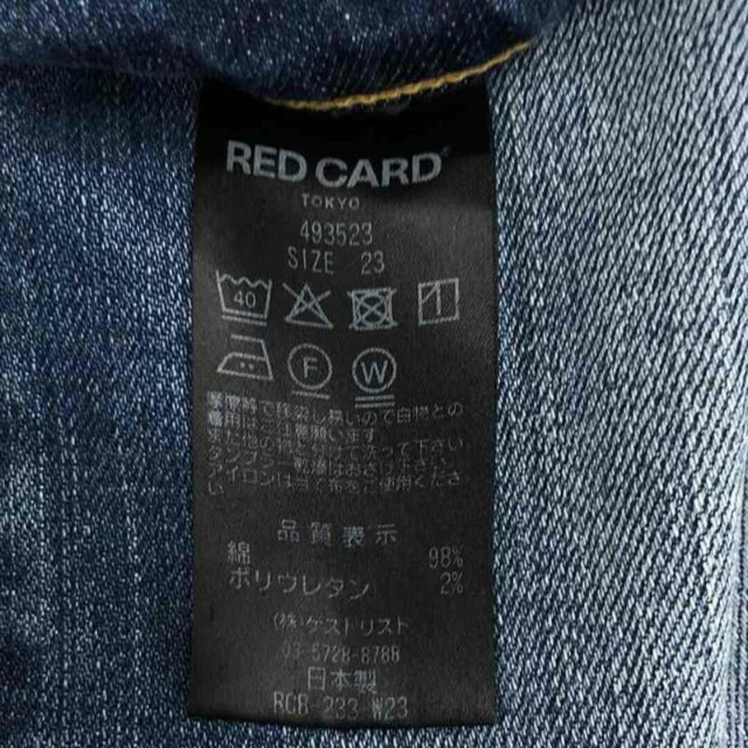 RED CARD(レッドカード)のRED CARD / レッドカード | 493523 / ブーツカット フレアデニムパンツ | 23 | インディゴ | レディース レディースのパンツ(その他)の商品写真