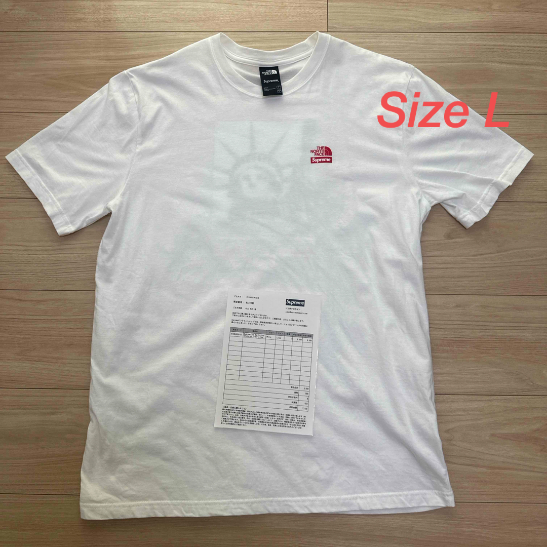 Supreme(シュプリーム)のTNF Statue Of Liberty Tee size L メンズのトップス(Tシャツ/カットソー(半袖/袖なし))の商品写真