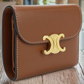 セリーヌ(celine)のセリーヌ CELINE 三折財布小銭入付き レディース 10D78 3BZG 04LU トリオンフ スモールウォレット(財布)