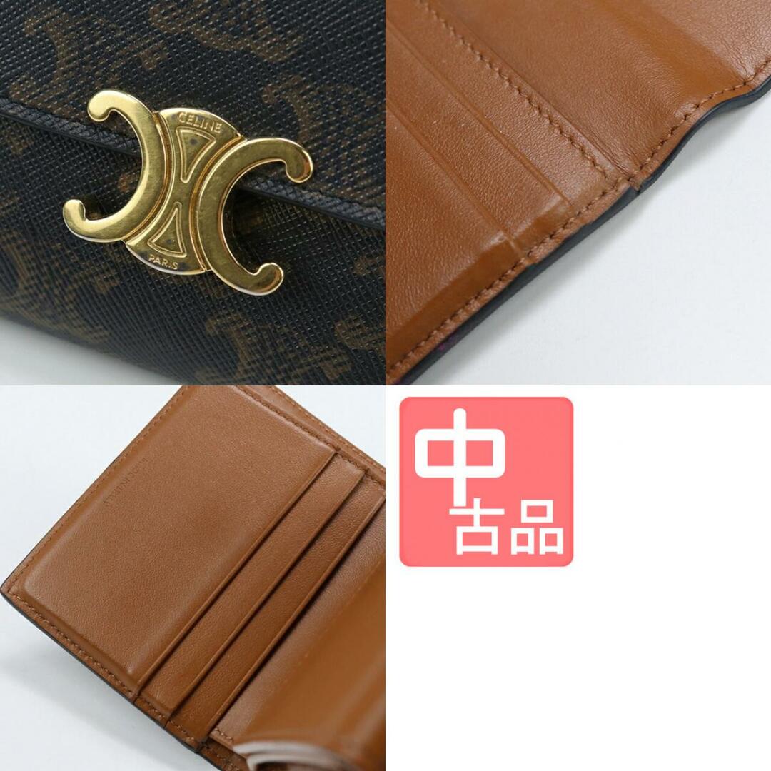 celine(セリーヌ)のセリーヌ CELINE 三折財布小銭入付き レディース 10D78 2CQH 04LU トリオンフキャンバス スモールウォレット レディースのファッション小物(財布)の商品写真