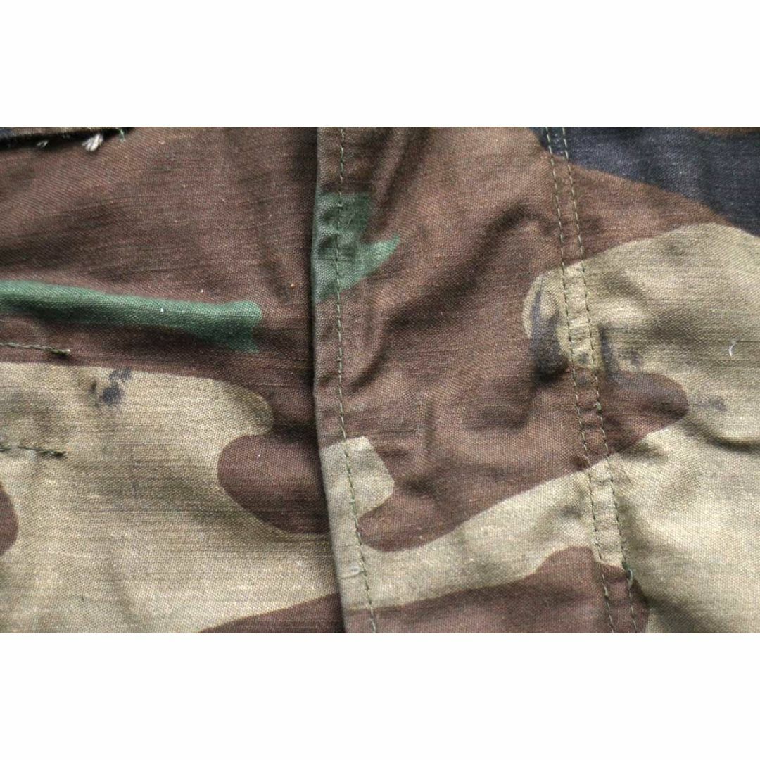 80s 米軍 U.S.ARMY パッチ付き ウッドランドカモ M-65 フィールドジャケット S-S★15 オールド ビンテージ ミリタリー ワッペン メンズのジャケット/アウター(ミリタリージャケット)の商品写真