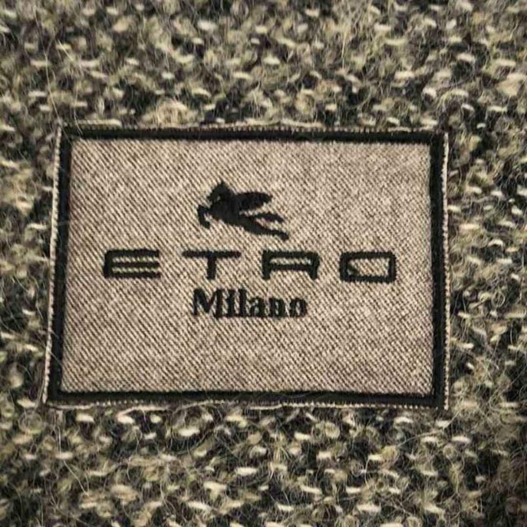 ETRO(エトロ)のETRO / エトロ | ツイード ジップ ノーカラーコート | 40 | ブラック/ベージュ/レッド | レディース レディースのジャケット/アウター(その他)の商品写真