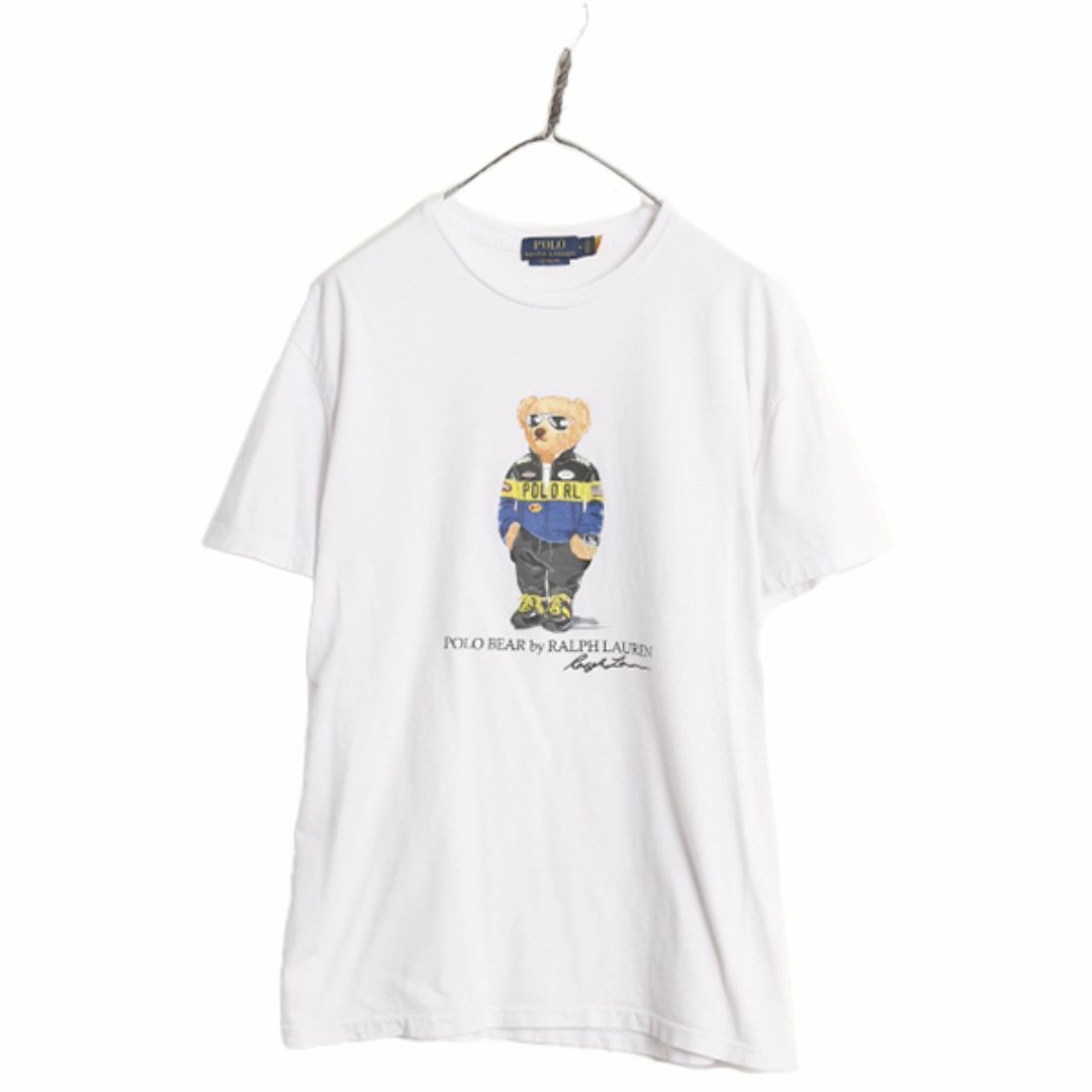 Ralph Lauren(ラルフローレン)のポロベアー ポロ ラルフローレン プリント 半袖 Tシャツ メンズ レディース M / キャラクター 半袖Tシャツ シングルステッチ クルーネック メンズのトップス(Tシャツ/カットソー(半袖/袖なし))の商品写真