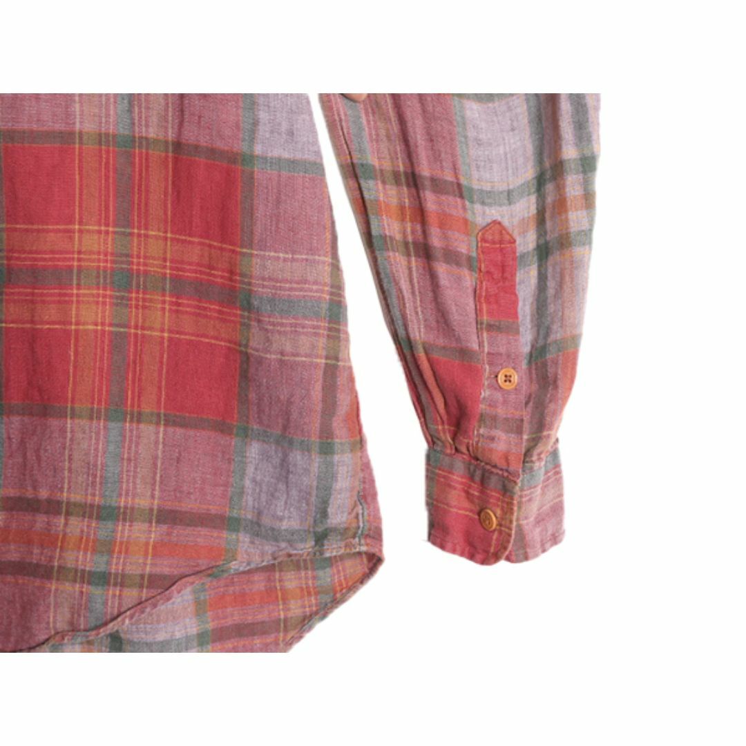 Ralph Lauren - 90s ポロ ラルフローレン 100% リネン チェック Ralph Lauren - 90s ポロ ラルフローレン 100% リネン チェック