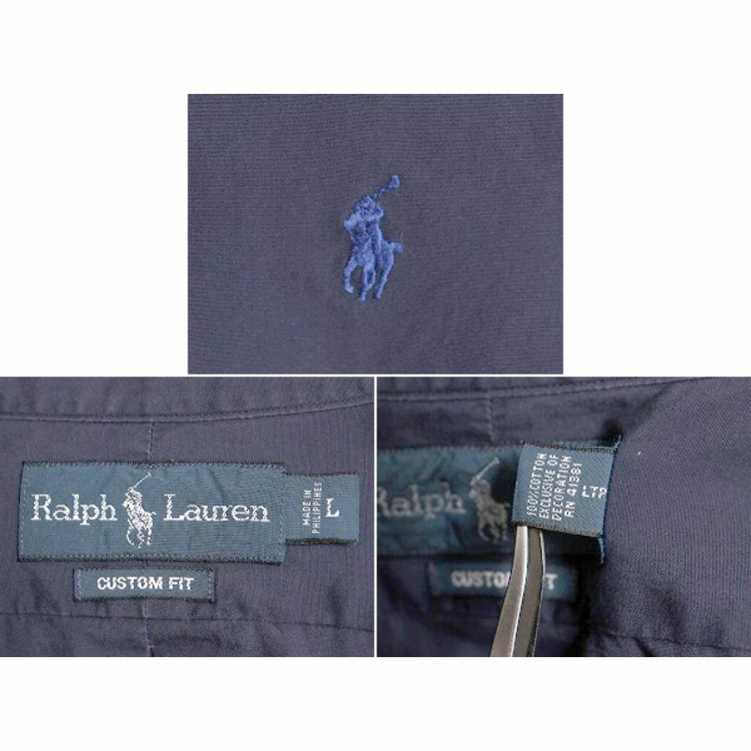 Ralph Lauren(ラルフローレン)の90s ラルフローレン 長袖 ボタンダウン シャツ メンズ L 古着 90年代 オールド ポロ コットン ワンポイント 長袖シャツ BD ワイシャツ 薄手 メンズのトップス(シャツ)の商品写真