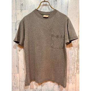 グッドウェアー(GOOD WEAR)のアメリカ製 GOODWEAR グッドウエアヘビーウエイトポケットTシャツ グレー(Tシャツ(半袖/袖なし))