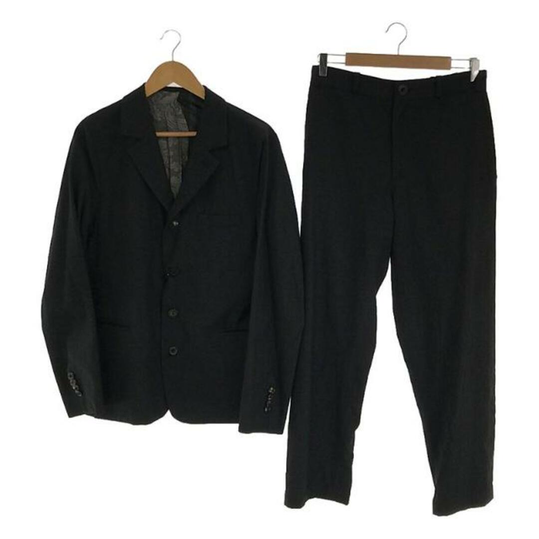 【美品】  GEOFFREY B.SMALL / ジェフリーBスモール | L. Parisotto wool & silk suiting  jacket × trouser / セットアップ シングルジャケット × スラックスパンツ / 総裏地 | S/44 | hand washed dark grey | メンズ メンズのジャケット/アウター(その他)の商品写真