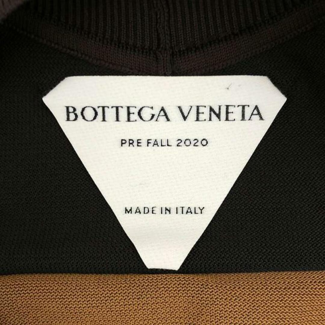 Bottega Veneta(ボッテガヴェネタ)の【美品】  BOTTEGA VENETA / ボッテガヴェネタ | 2020 | WMS TWOTONE BLAND SHORT SLEEVE T SHIRT ニット | XL | ダークブラウン/ブラウン | レディース レディースのトップス(ニット/セーター)の商品写真