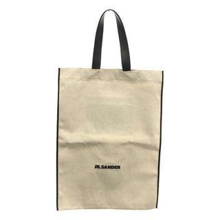 ジルサンダー(Jil Sander)の【美品】  JIL SANDER / ジルサンダー | 2019AW | オーバーサイズフラットショッパー ユニセックス | アイボリー/ブラック | メンズ(トートバッグ)