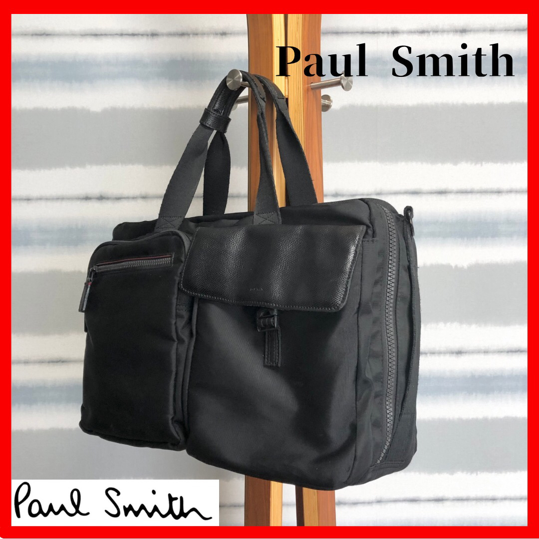 Paul Smith(ポールスミス)の【Paul Smith】ポールスミス　2WAY ビジネスバッグ　ブラック　大容量 メンズのバッグ(ビジネスバッグ)の商品写真