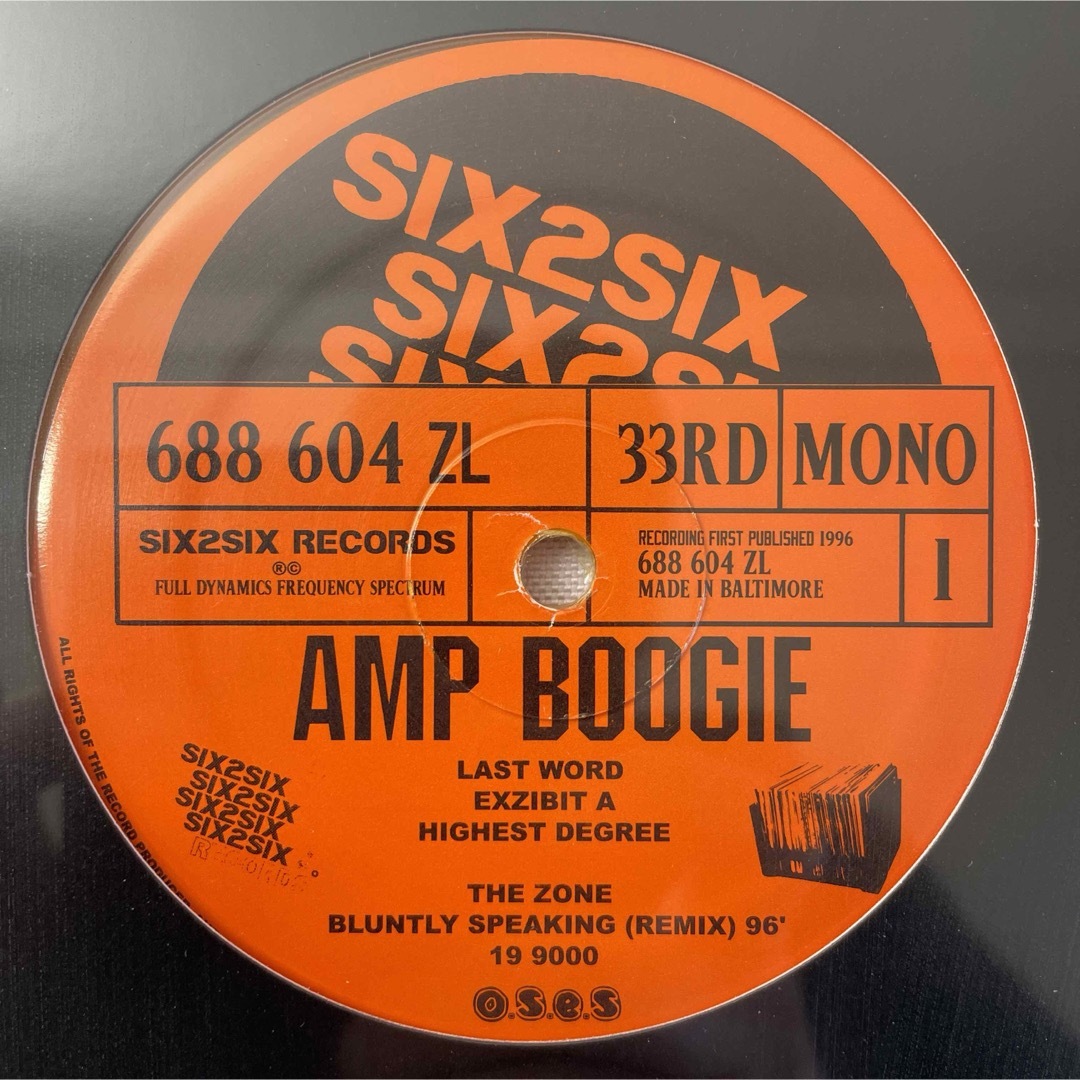 【新品/EP限定盤】Amp Boogie / Bluntly Speaking エンタメ/ホビーのCD(ヒップホップ/ラップ)の商品写真