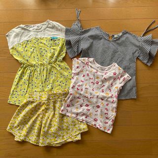 ユニクロ(UNIQLO)の子供服まとめ売り 100サイズ 春夏 女の子(Tシャツ/カットソー)