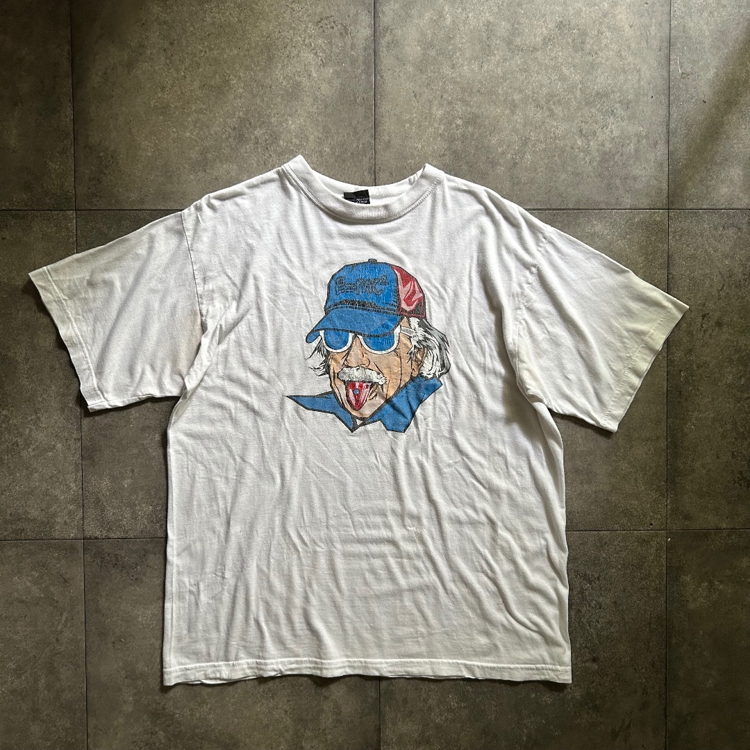 90s アインシュタイン 偉人tシャツ ホワイト L メンズのトップス(Tシャツ/カットソー(半袖/袖なし))の商品写真