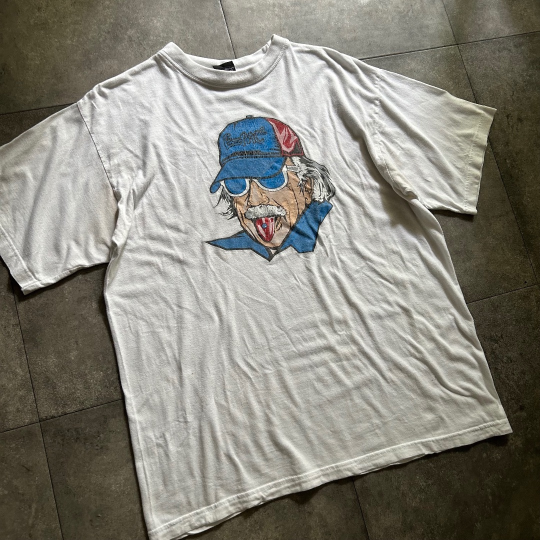 90s アインシュタイン 偉人tシャツ ホワイト L メンズのトップス(Tシャツ/カットソー(半袖/袖なし))の商品写真