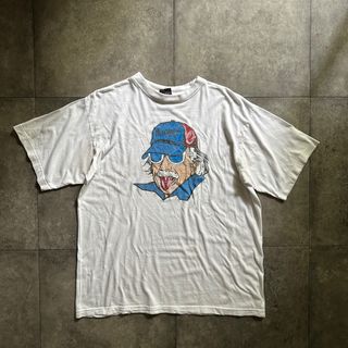 90s アインシュタイン 偉人tシャツ ホワイト L(Tシャツ/カットソー(半袖/袖なし))