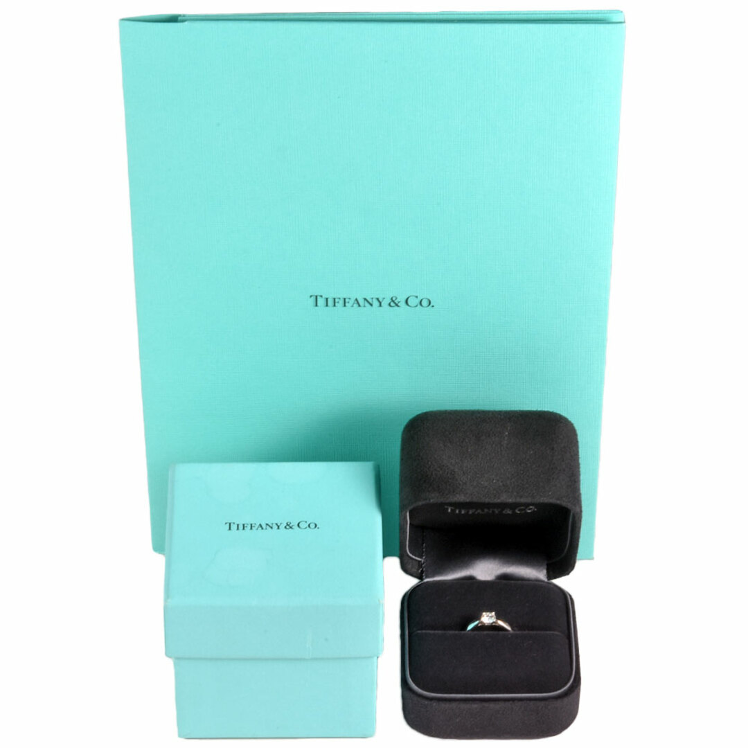 Tiffany & Co.(ティファニー)のティファニー Tiffany&Co. ハーモニー ソリティア リング 指輪 ダイヤモンド 0.38ct 約6号 Pt950 H/VVS2/3EX レディース【中古】 レディースのアクセサリー(リング(指輪))の商品写真