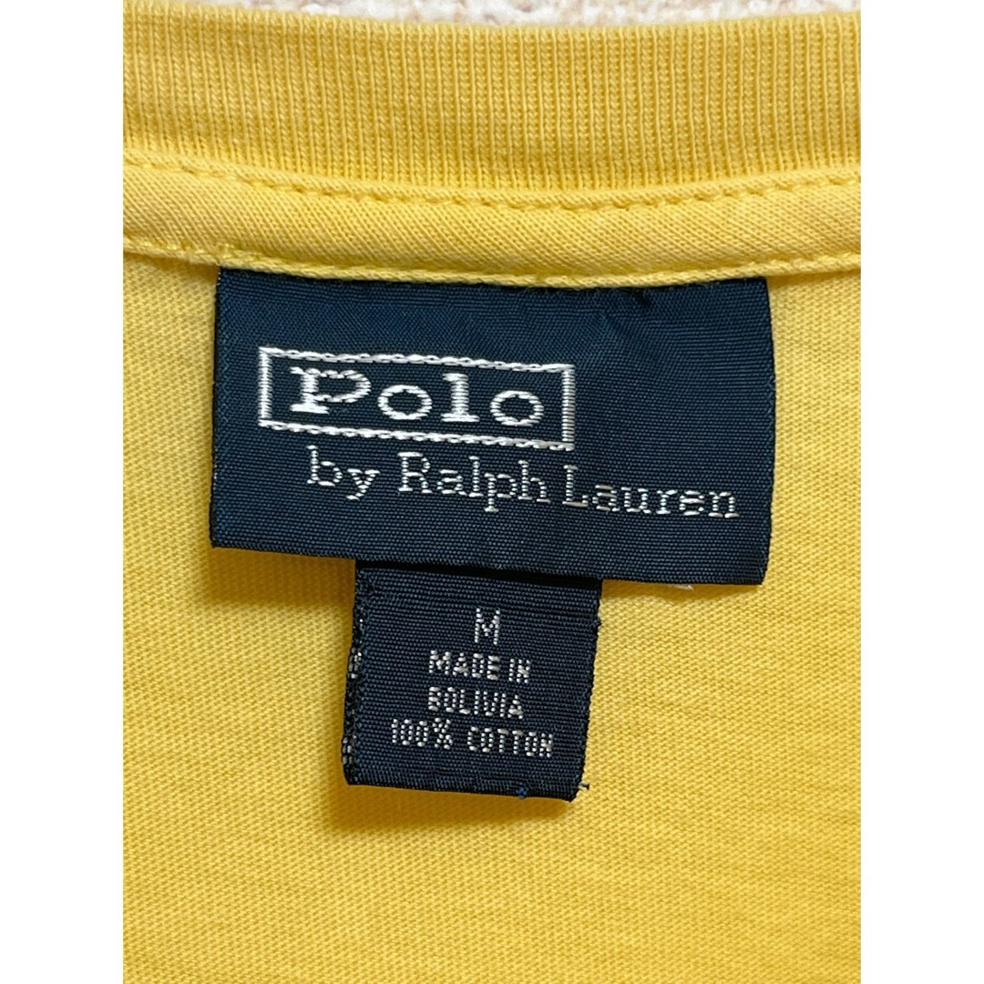Ralph Lauren(ラルフローレン)のポロ ラルフローレン Tシャツ 半袖 イエロー 紺ポニー指示 メンズのトップス(Tシャツ/カットソー(半袖/袖なし))の商品写真