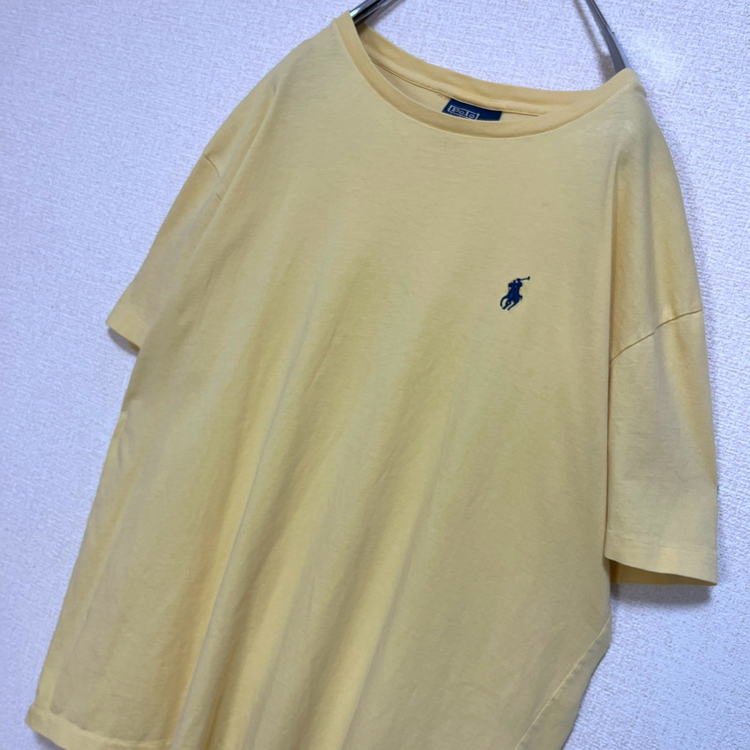 Ralph Lauren(ラルフローレン)のポロ ラルフローレン Tシャツ 半袖 イエロー 紺ポニー指示 メンズのトップス(Tシャツ/カットソー(半袖/袖なし))の商品写真