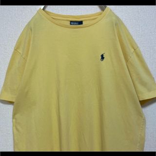 ラルフローレン(Ralph Lauren)のポロ ラルフローレン Tシャツ 半袖 イエロー 紺ポニー指示(Tシャツ/カットソー(半袖/袖なし))