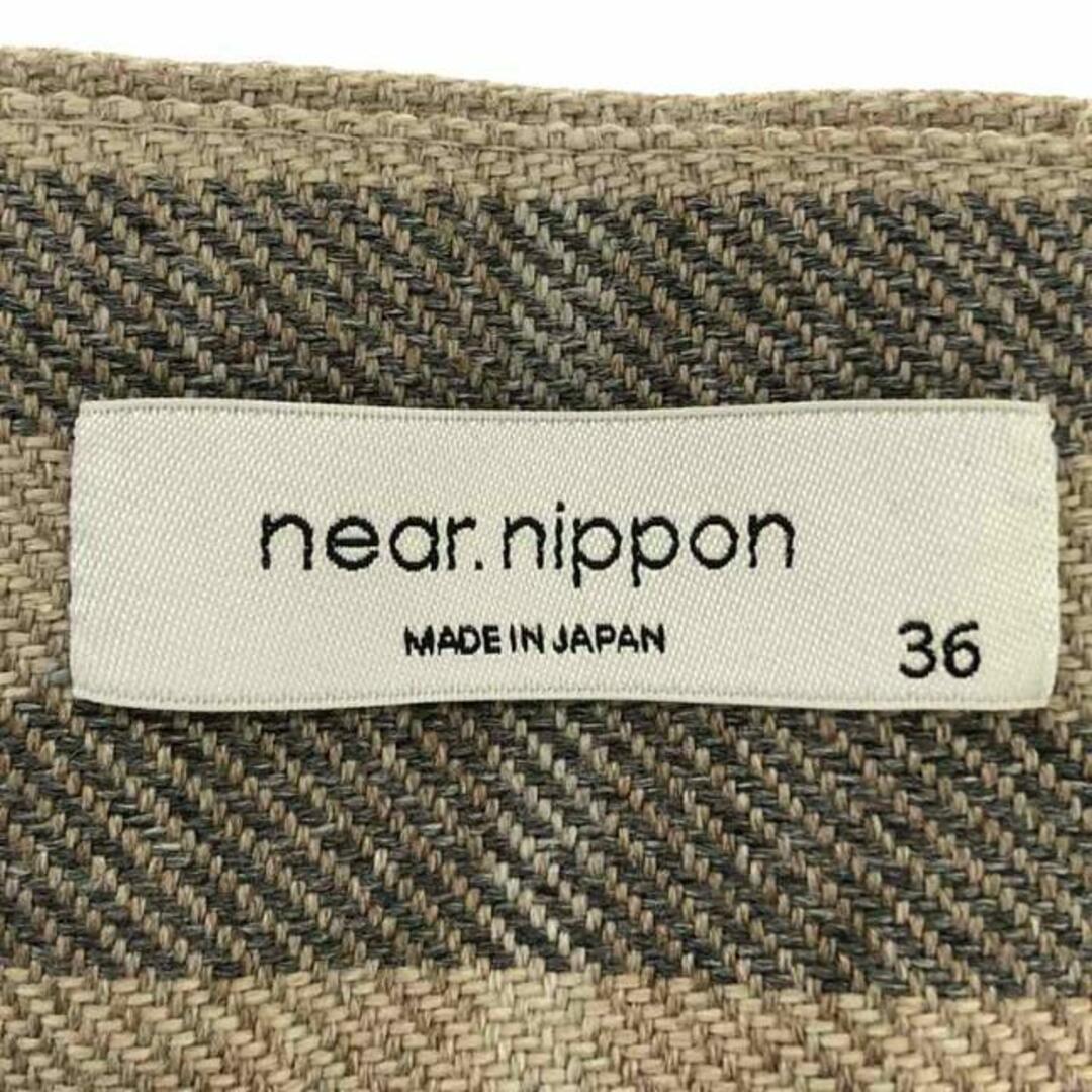 near.nippon / ネアーニッポン | ウール混 チェック ワイドパンツ | 36 | ベージュ | レディース レディースのパンツ(その他)の商品写真