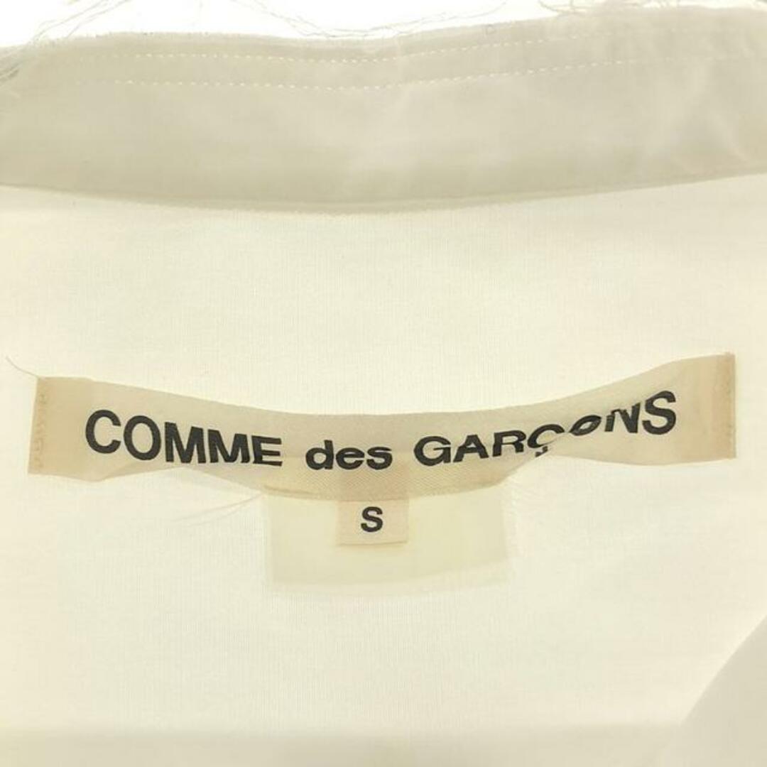 COMME des GARCONS(コムデギャルソン)のCOMME des GARCONS / コムデギャルソン | 2016AW | 裁断加工 バンドカラーシャツ | S | ホワイト | レディース レディースのトップス(シャツ/ブラウス(長袖/七分))の商品写真