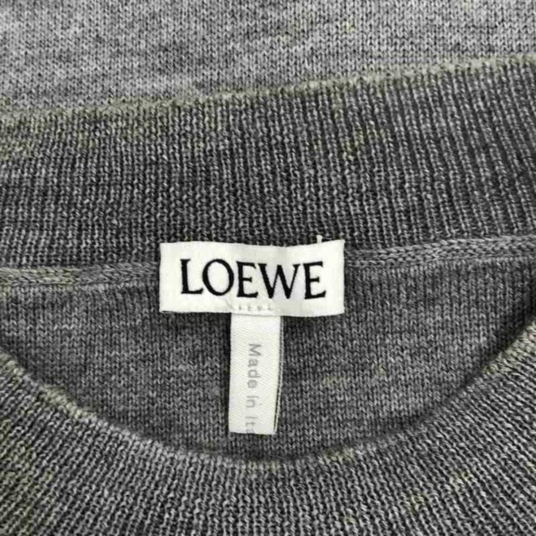 LOEWE(ロエベ)のLOEWE / ロエベ | 立体アナグラムロゴ ショートニット | S | グレー | レディース レディースのトップス(ニット/セーター)の商品写真