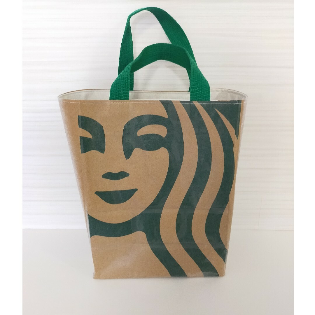 Starbucks Coffee(スターバックスコーヒー)の紙袋バッグ　ハンドメイド ハンドメイドのファッション小物(バッグ)の商品写真