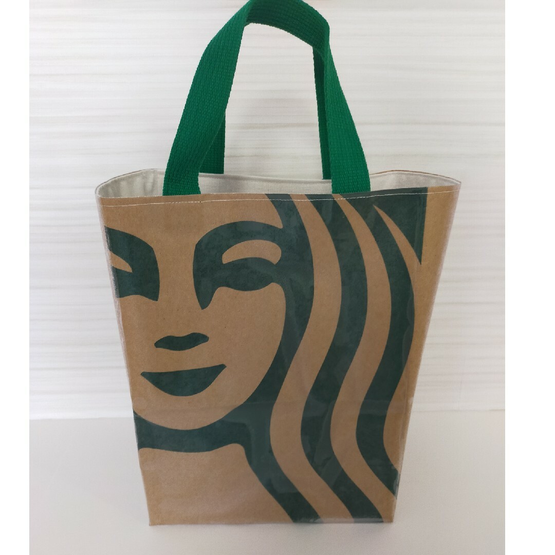 Starbucks Coffee(スターバックスコーヒー)の紙袋バッグ　ハンドメイド ハンドメイドのファッション小物(バッグ)の商品写真