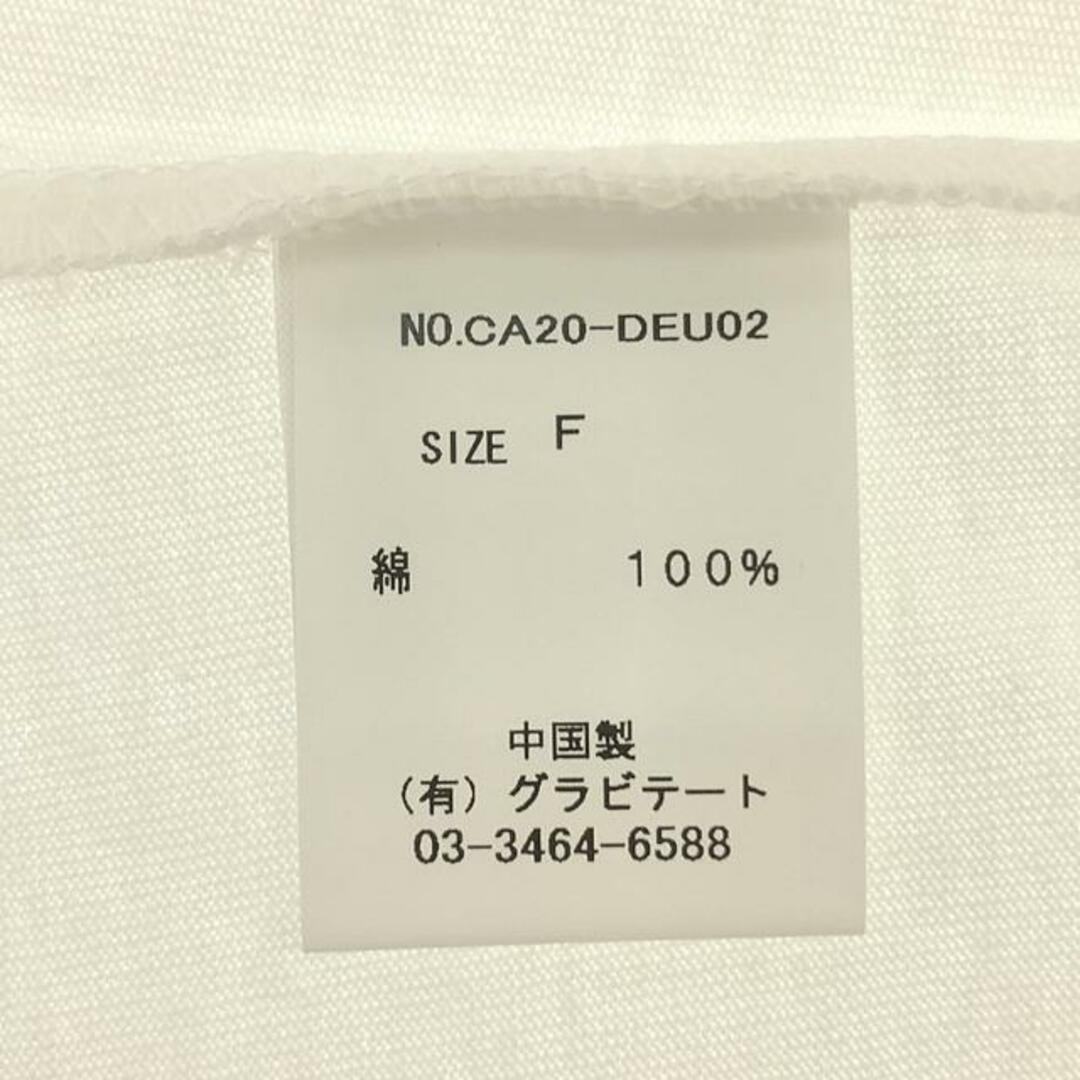 DEUXIEME CLASSE(ドゥーズィエムクラス)の【新品】  Deuxieme Classe / ドゥーズィエムクラス | CALUX A LINE Tシャツ | F | ホワイト | レディース レディースのトップス(Tシャツ(半袖/袖なし))の商品写真