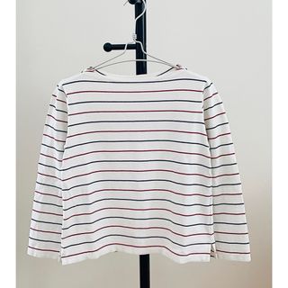 ユニクロ(UNIQLO)のユニクロ　Tシャツ　ボーダー　白と紺と赤　L(Tシャツ(長袖/七分))