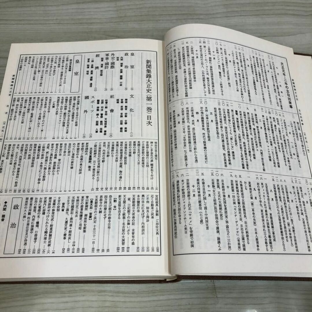 1▼ 新聞集録大正史 全15巻中 第1巻 昭和53年6月20日 発行 1978年 大正出版 大正元年 大正2年 1912年 1913年 エンタメ/ホビーの本(人文/社会)の商品写真