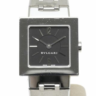 ブルガリ(BVLGARI)のブルガリ クアドラード SQ22SS レディース クオーツ 黒文字盤 SS(腕時計)