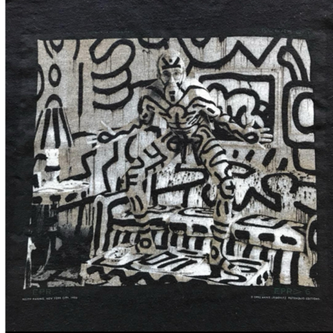 90s usa製 keith haring キースヘリング　ビンテージ  レア メンズのトップス(Tシャツ/カットソー(半袖/袖なし))の商品写真