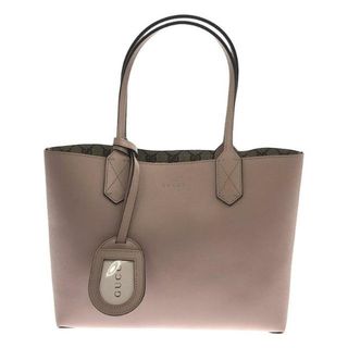 グッチ(Gucci)の【美品】  GUCCI / グッチ | GGスプリーム リバーシブルトートバッグ | モスピンク | レディース(トートバッグ)