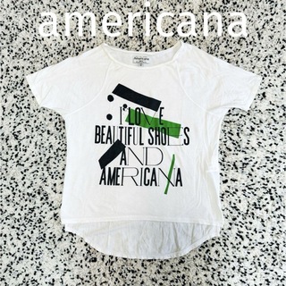 ドゥーズィエムクラス(DEUXIEME CLASSE)のamericana アメリカーナ 半袖 Tシャツ トップス コットン(Tシャツ(半袖/袖なし))