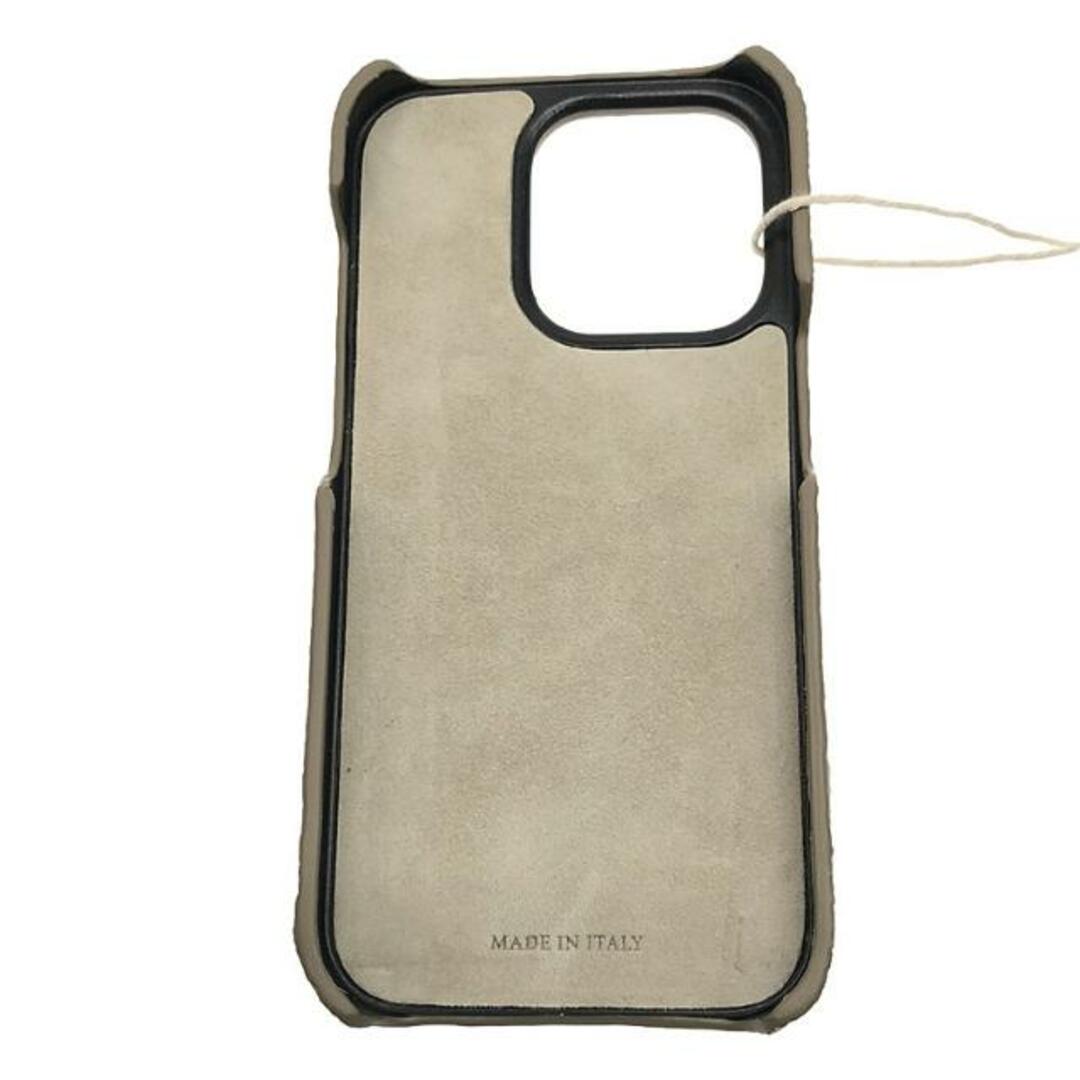 BRUNELLO CUCINELLI(ブルネロクチネリ)の【新品】  BRUNELLO CUCINELLI / ブルネロクチネリ | iPhone / アイフォーン レザー スマホケース / カバー | グレージュ系 メンズのメンズ その他(その他)の商品写真