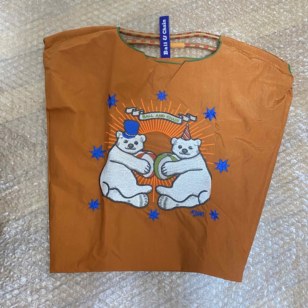 シロクマ オレンジ ball&chain レディースのバッグ(エコバッグ)の商品写真