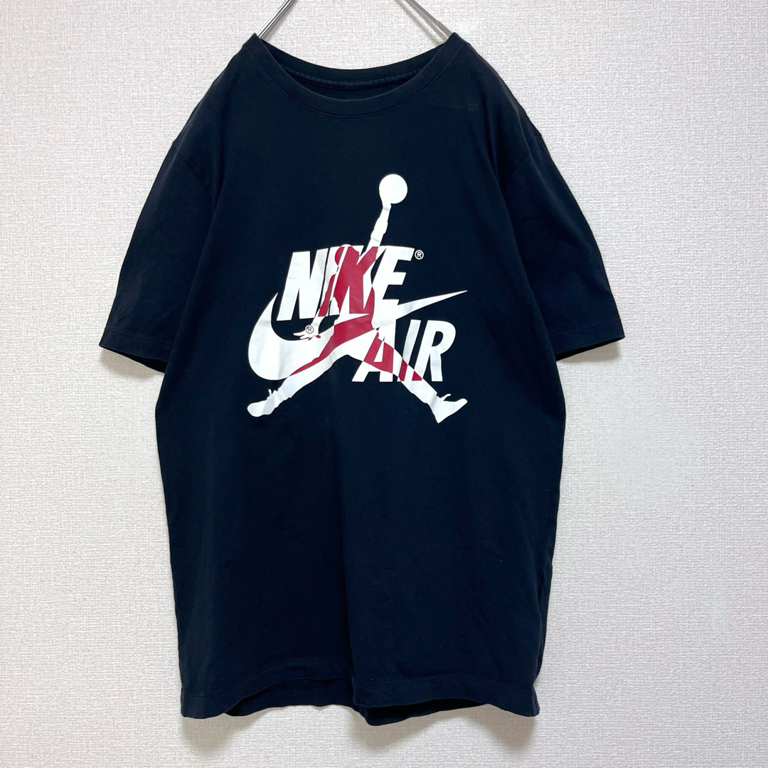 Jordan Brand（NIKE）(ジョーダン)のNIKE エアジョーダン Tシャツ 半袖 ブラック でかロゴ ジャンプマン M メンズのトップス(Tシャツ/カットソー(半袖/袖なし))の商品写真