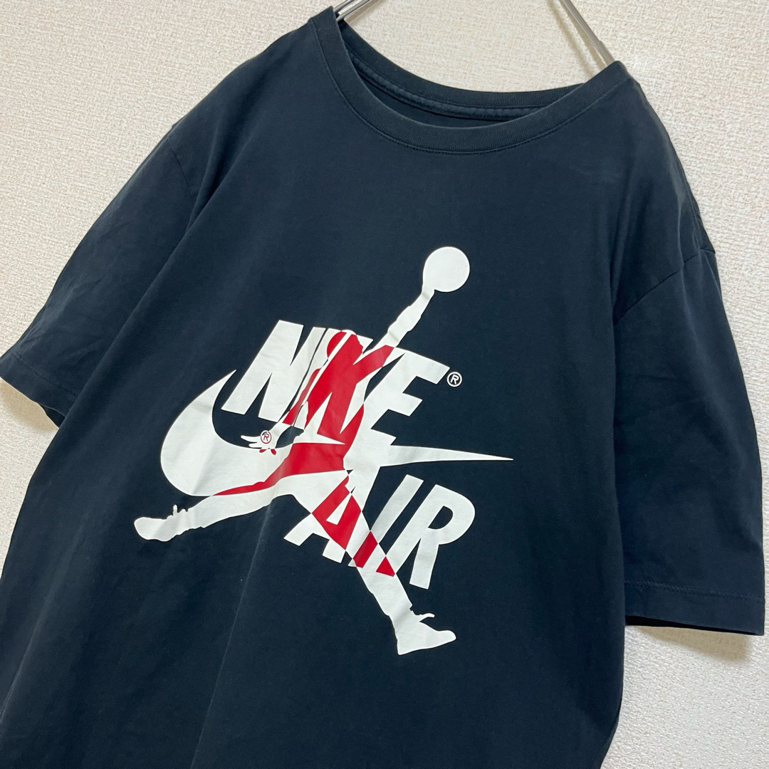 Jordan Brand（NIKE）(ジョーダン)のNIKE エアジョーダン Tシャツ 半袖 ブラック でかロゴ ジャンプマン M メンズのトップス(Tシャツ/カットソー(半袖/袖なし))の商品写真