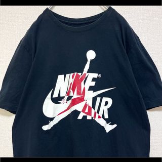 ジョーダン(Jordan Brand（NIKE）)のNIKE エアジョーダン Tシャツ 半袖 ブラック でかロゴ ジャンプマン M(Tシャツ/カットソー(半袖/袖なし))