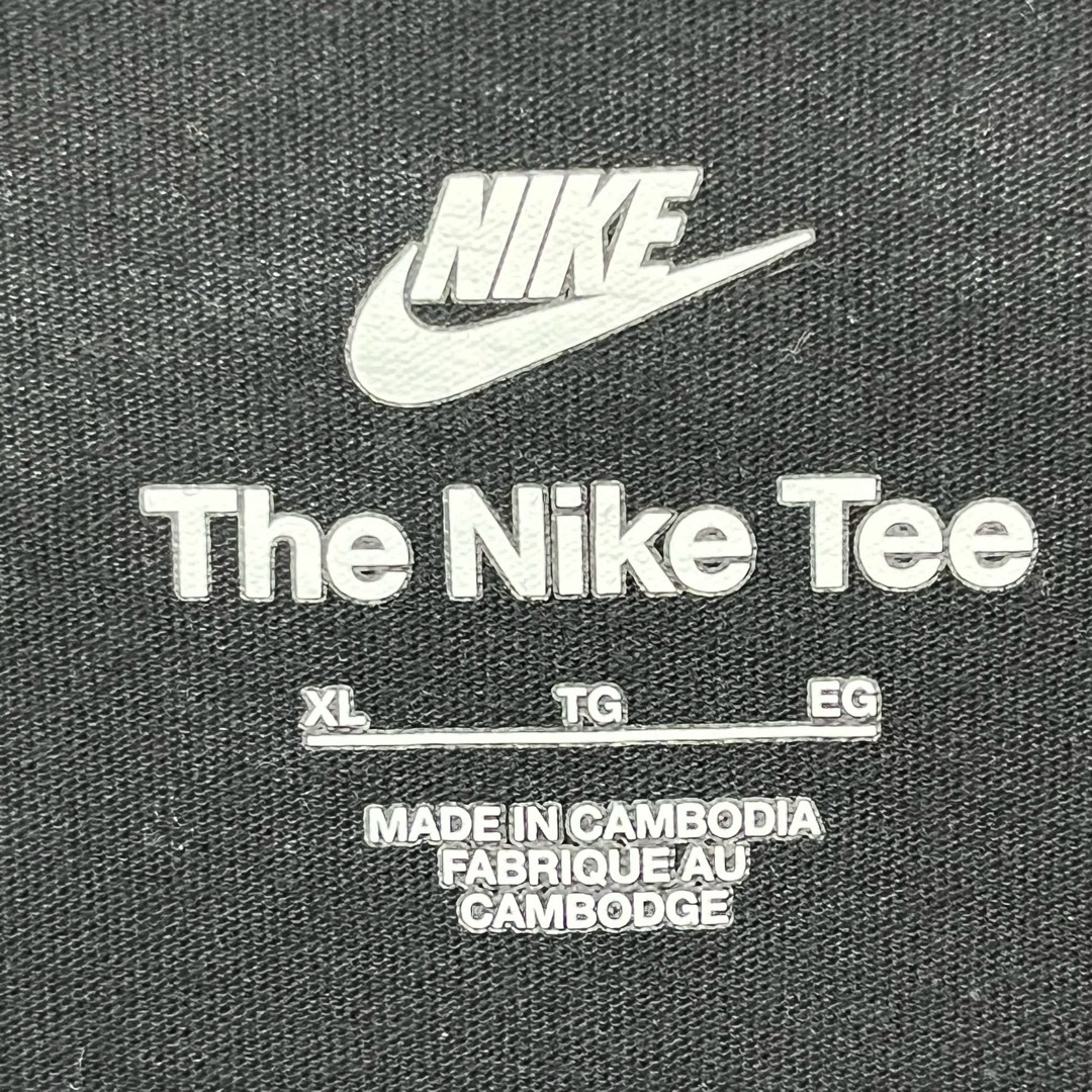 NIKE(ナイキ)のNIKE ナイキ Tシャツ 半袖 ブラック ロゴドット柄 総柄 XL メンズのトップス(Tシャツ/カットソー(半袖/袖なし))の商品写真