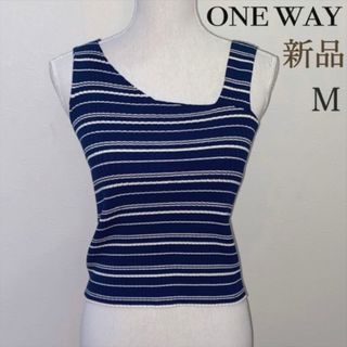 ワンウェイ(one*way)の【タグ付き新品 M】one wayアシメントリー トップス(カットソー(半袖/袖なし))