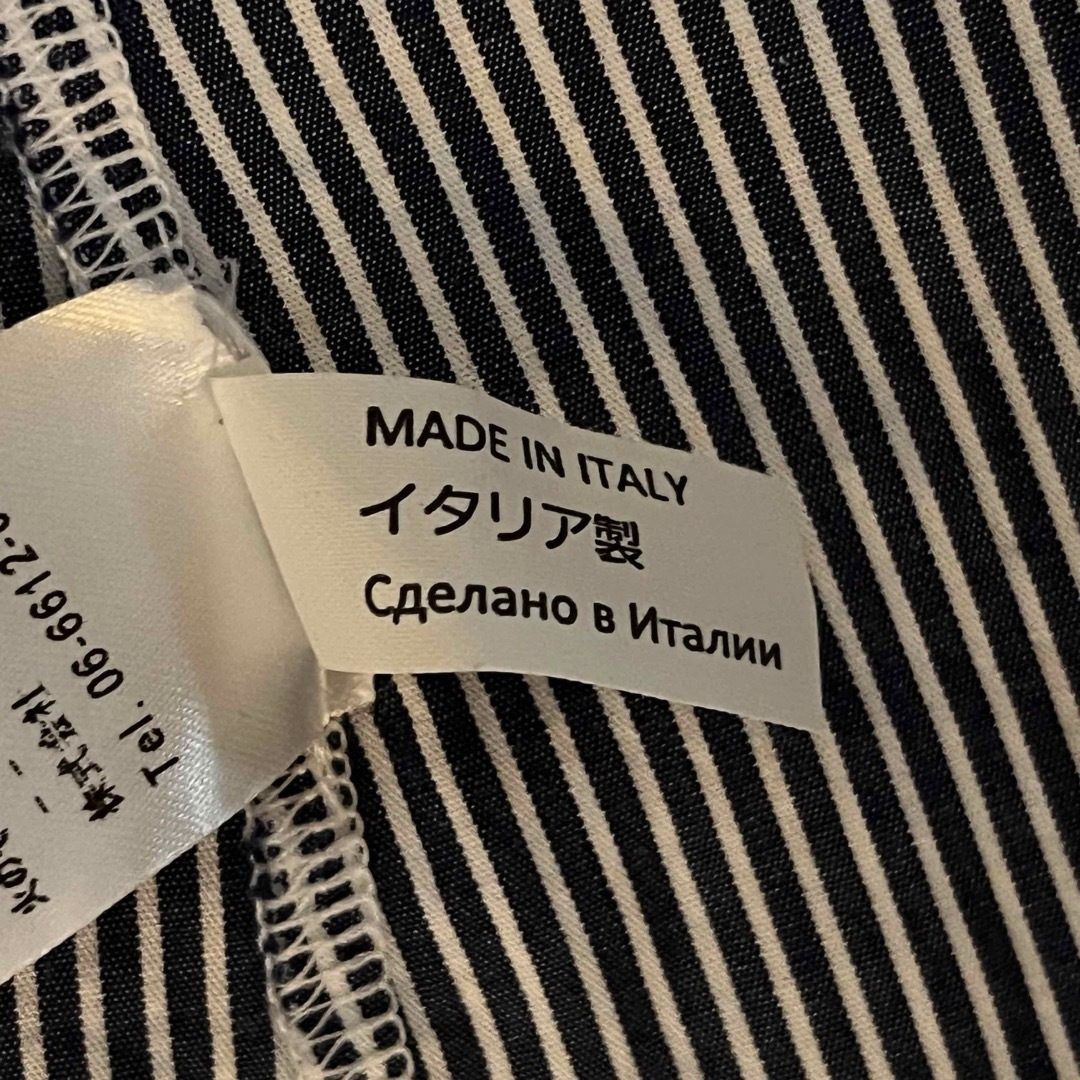 イルグッフォ　ブルーストライプ　ビッグカラーブラウス　140 キッズ/ベビー/マタニティのキッズ服女の子用(90cm~)(ブラウス)の商品写真