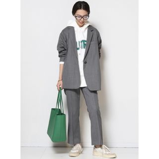 ドゥーズィエムクラス(DEUXIEME CLASSE)のCol Pierrot WOOL GABARDINE RELAXジャケットパンツ(テーラードジャケット)