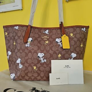 コーチ(COACH)のコーチ スヌーピー トートバッグ COACH ウッドストック 新品 可愛い 人気(トートバッグ)