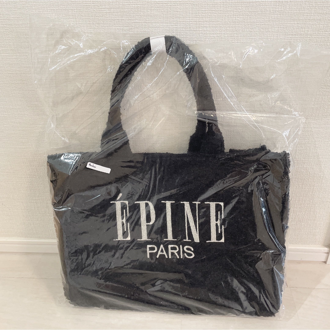 épine(エピヌ)のepine book tote bag  medium Black レディースのバッグ(トートバッグ)の商品写真