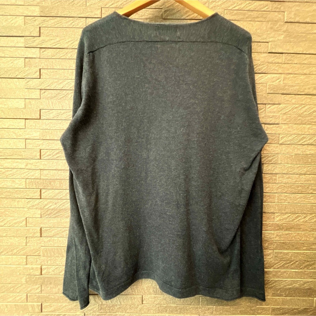 ZARA(ザラ)のザラ ZARA メンズ トップス ロンT ネイビー Mサイズ 長袖Tシャツ 紺色 メンズのトップス(Tシャツ/カットソー(七分/長袖))の商品写真