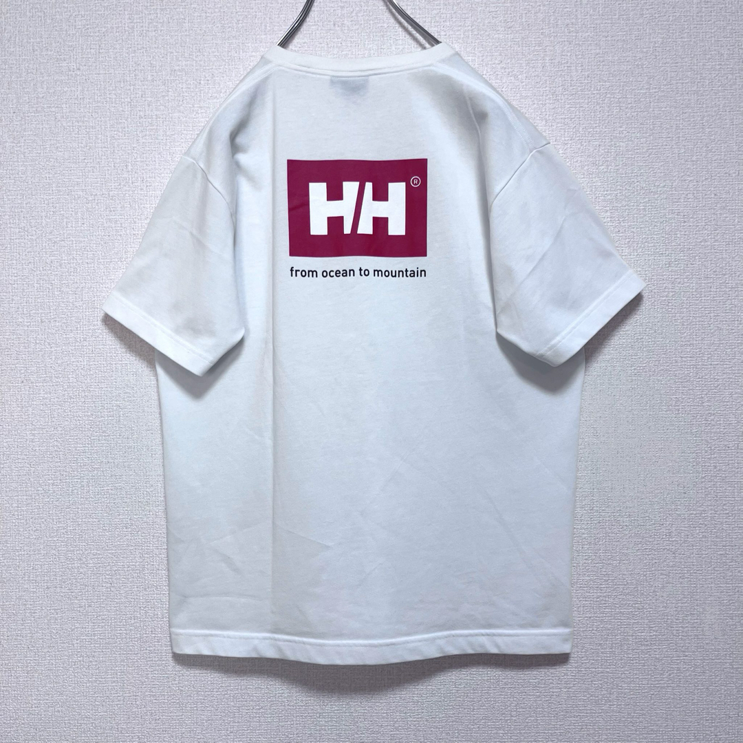 HELLY HANSEN(ヘリーハンセン)のHELLY HANSEN Tシャツ 半袖 ホワイト 背面ロゴ M メンズのトップス(Tシャツ/カットソー(半袖/袖なし))の商品写真