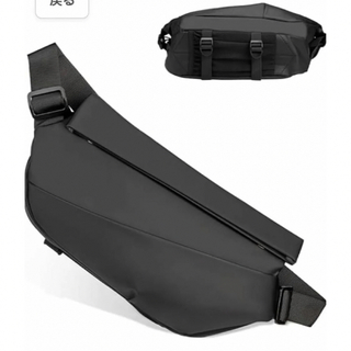 新品　メンズ ボディバッグ 肩掛けバッグ 大容量 防水 黒　 ショルダーバッグ(ボディーバッグ)