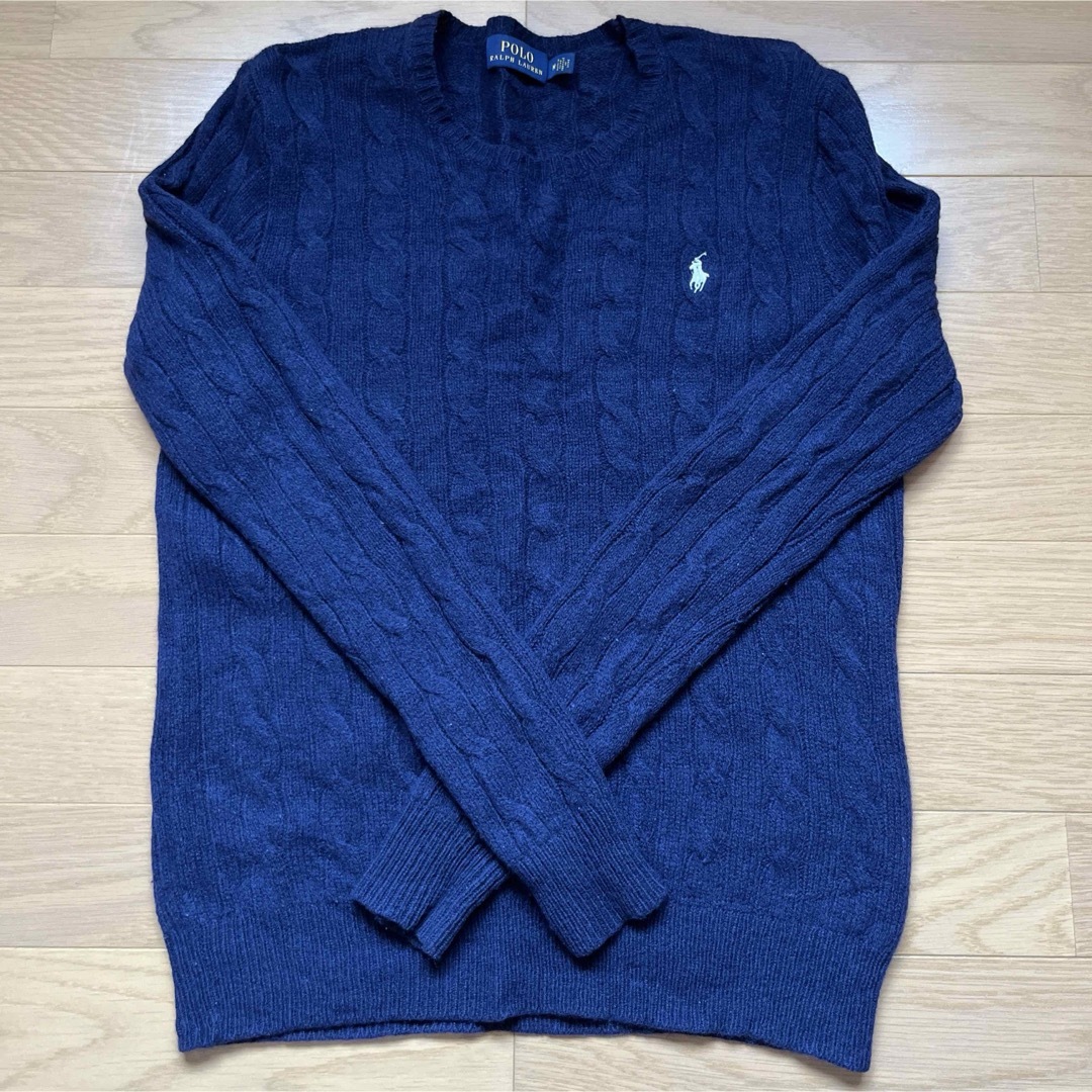 POLO RALPH LAUREN(ポロラルフローレン)の【超美品】ラルフローレン　ポロ　レディース　ケーブルニット　セーター レディースのトップス(ニット/セーター)の商品写真